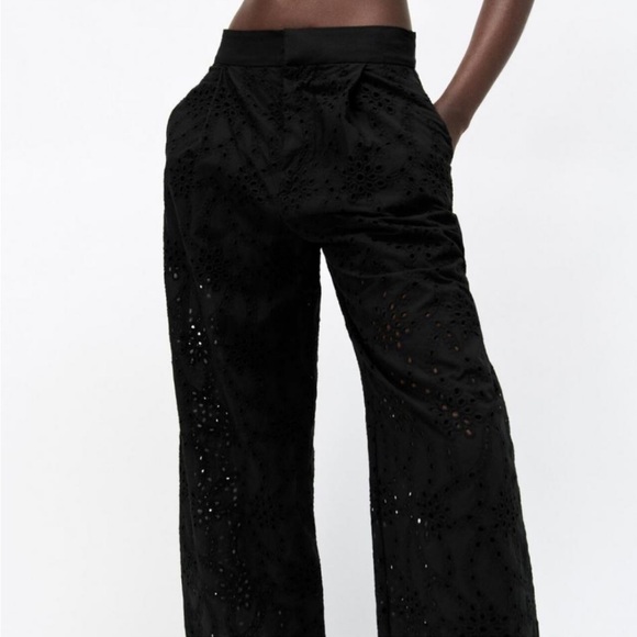 Zara pants with openwork embroidery - Picture 13 of 15